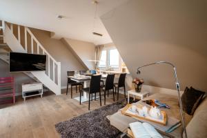 Posezení v ubytování Ferienwohnung Buhne73