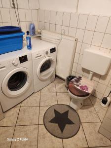 KehnertにあるElkras Elbeのバスルーム(洗濯機、トイレ付)