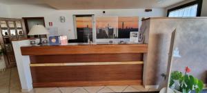 A kitchen or kitchenette at Hotel I Platani