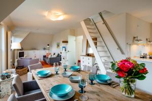 Posezení v ubytování Ferienwohnung Seefeder