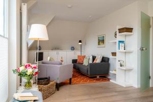 Posezení v ubytování Ferienwohnung Seefeder