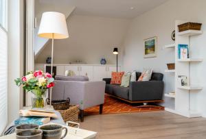 Posezení v ubytování Ferienwohnung Seefeder