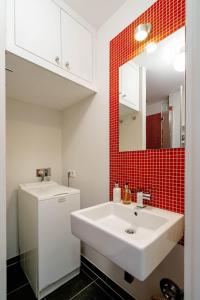 Koupelna v ubytování Ferienwohnung Seefeder