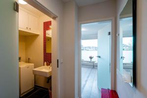 Koupelna v ubytování Ferienwohnung Seefeder