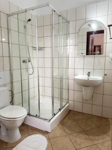 Koupelna v ubytování Villa Carmen