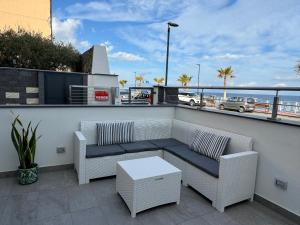 Χώρος καθιστικού στο Thetis Apartments