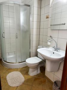 Koupelna v ubytování Villa Carmen