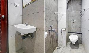 科欽的住宿－FabHotel Stratford，一间带水槽和卫生间的浴室