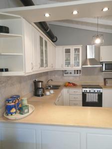 Kuchyň nebo kuchyňský kout v ubytování casa tranquila for 6 near Gaios