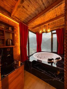 Koupelna v ubytování Peruma otel bungalov