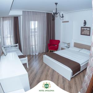 Ένα ή περισσότερα κρεβάτια σε δωμάτιο στο Hotel Apollonia +48 φωτογραφίες