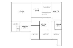 a block diagram of a house at Annecy Historical Center - 160 square meter - 3 bedrooms & 3 bathrooms in Annecy
