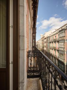 a balcony with a view of a city at Líbere Bilbao Ledesma in Bilbao