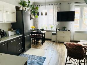 Η κουζίνα ή μικρή κουζίνα στο Apartament na Starym Mieście