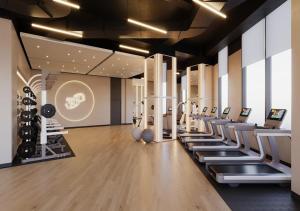 The fitness centre and/or fitness facilities at Landmark 81 Infinity Pool - VIP Apartment