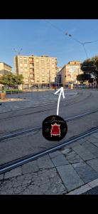 a skateboard sitting on the side of a street at U Baruni B&B in Messina