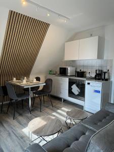 Dapur atau dapur kecil di Ferienwohnung Lohfelden Vibes