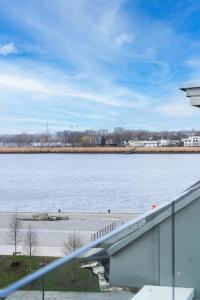 a view of a large body of water at Apartments in Antwerp South in Antwerp