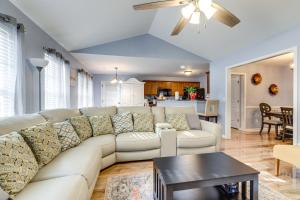 a living room with a couch and a table at Fayetteville Vacation Rental about 24 Mi to Atlanta! in Fayetteville