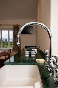 a kitchen counter top with a sink and a sink at The Retreat at Phillips House in Much Marcle