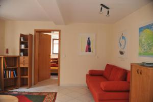 Χώρος καθιστικού στο Weimar Ferienwohnung am Goethepark +10 φωτογραφίες