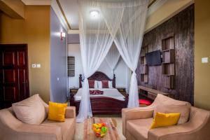 Posezení v ubytování Keba Xpress Hotel - Entebbe