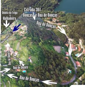 Quinta da Veigaの鳥瞰図