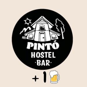 a logo for a pinocchio hostel bar at Pintó Casa Hostel & Bar in Esquel