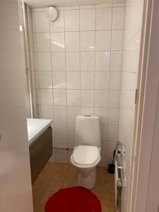 Koupelna v ubytování Stockholm Arlanda gratis parkering , Wifi, Fiber 1Gb, 2 enkelsängar, Långtidsboende rymligt o Garderober Room2