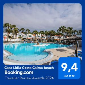 - une photo de la piscine d'un complexe dans l'établissement Casa Lidia Costa Calma beach, à Costa Calma