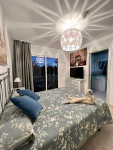Voodi või voodid majutusasutuse Queen Amanay - terrazza, confortevole, tranquillo, Wi-Fi, AC toas