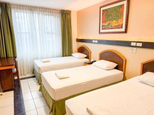 Postelja oz. postelje v sobi nastanitve GH Alexander Hotel