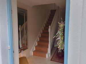 uma escada numa casa com uma escada em El Roi Guesthouse em Waterford