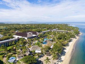 an aerial view of the resort and the beach at Sofitel Fiji Resort & Spa in Denarau