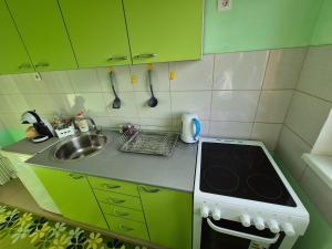 Una cocina o cocineta en Apartman Vukan