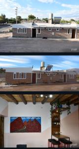 twee foto's van een huis en een gebouw bij Flor de los andes in Fiambala