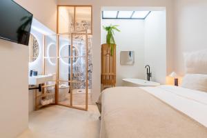 Posteľ alebo postele v izbe v ubytovaní AD3B Bright 3Br and 2Bath apartment Downtown Sevilla