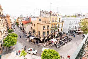 Výhľad na mesto Sevilla alebo výhľad na mesto priamo z apartmánu