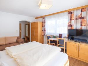 Televiisor ja/või meelelahutuskeskus majutusasutuses Hotel Alpenblick