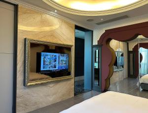 TV a/nebo společenská místnost v ubytování All-Ur Boutique Motel-Ping Tung Branch