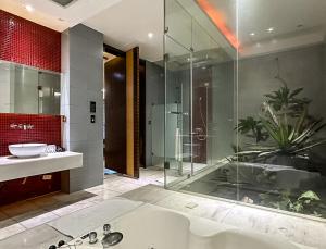 Koupelna v ubytování All-Ur Boutique Motel-Ping Tung Branch