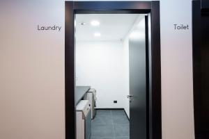 Koupelna v ubytování Aparthotel Colombo Roma