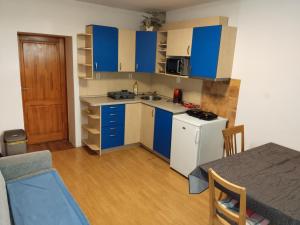 Kuchyňa alebo kuchynka v ubytovaní Apartmán se dvěma ložnicemi