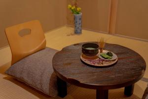 Posezení v ubytování Saju Kyoto 茶住 京都