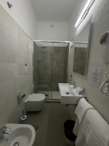 Koupelna v ubytování Hotel RomAntica