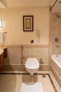 a bathroom with a toilet and a sink and a tub at The Accord Metropolitan in Chennai