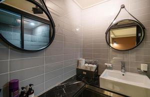 Koupelna v ubytování Ulsan Hotel 109