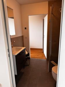Bilik mandi di GLOCKNERALM - HIKING- and SKIHOTEL exklusively accessible by cable car