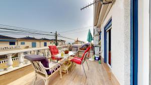 En balkon eller terrasse på Gran Alacant bungalow vistas al mar