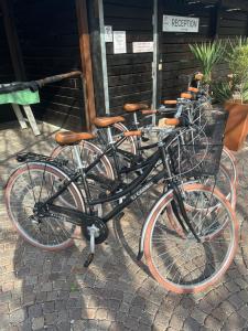 a group of bikes parked next to each other at Residence La Colombera in Riva del Garda
